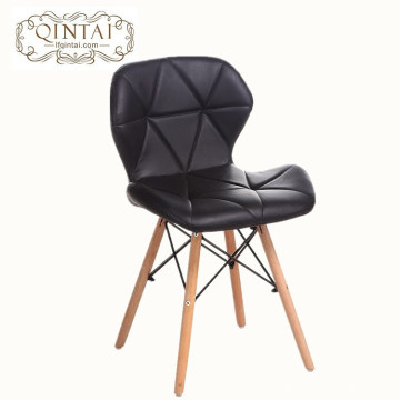 Venta al por mayor de China Alibaba muebles de cuero de haya suave comedor café snack silla